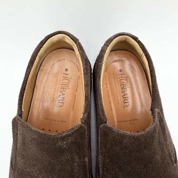 Samuel‎ Hubbard Frequent Traveler Slip-on Dark Brown Suede Loafers Size 7.5 2718 - Picture 3 of 8